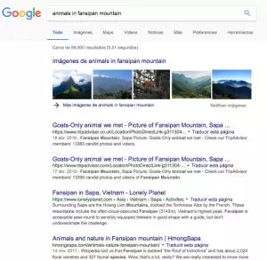 Post mio en primera página de Google